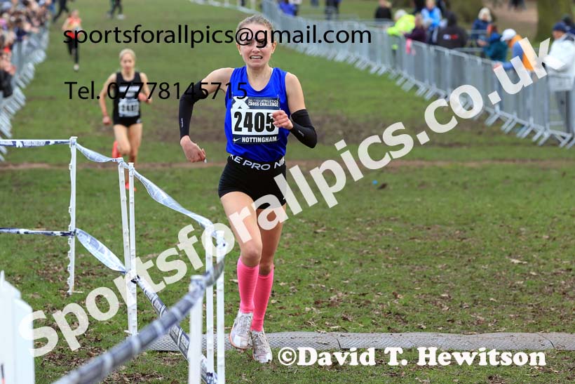 Womens Under-20s, 2024 CAU Inter Counties Cross Country Champs., Wollaton Park, Nottingham. Photo: David T. Hewitson/Sports for All Pics